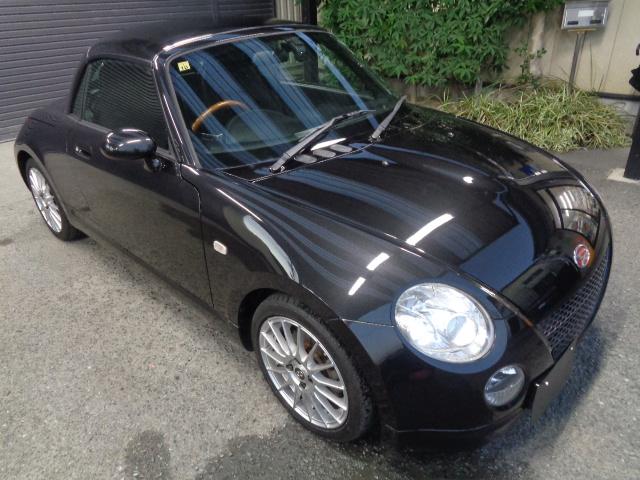 コペン アクティブトップ 禁煙車 カロッツェリアナビ/TV/CD/Bluetooth バックカメラ ドライブレコーダー ETC HIDヘッドライト 社外ウッドハンドル 社外15インチアルミ 電動オープン キーレス(8枚目)