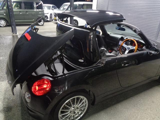 コペン アクティブトップ 禁煙車 カロッツェリアナビ/TV/CD/Bluetooth バックカメラ ドライブレコーダー ETC HIDヘッドライト 社外ウッドハンドル 社外15インチアルミ 電動オープン キーレス(30枚目)