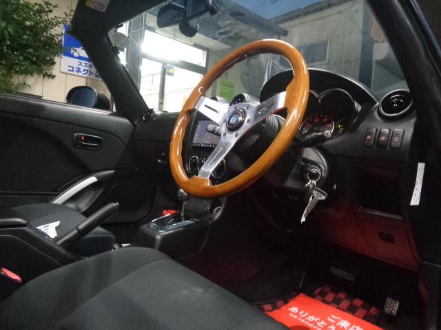 コペン アクティブトップ 禁煙車 カロッツェリアナビ/TV/CD/Bluetooth バックカメラ ドライブレコーダー ETC HIDヘッドライト 社外ウッドハンドル 社外15インチアルミ 電動オープン キーレス(46枚目)