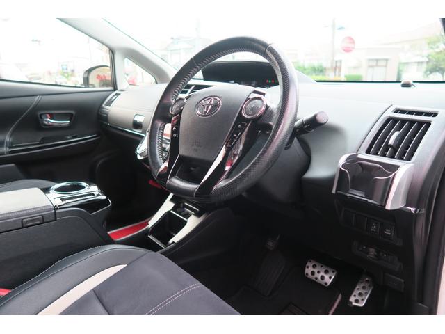 プリウスアルファ Sツーリングセレクション・G’s LEDヘッドランプ ローダウンスプリング 18インチアルミ スポーツシート 社外ナビ フルセグTV バックカメラ スペアキー有(4枚目)