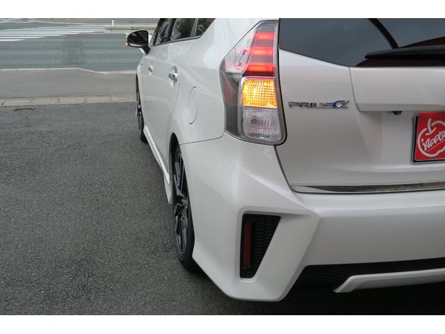 プリウスアルファ Sツーリングセレクション・G’s LEDヘッドランプ ローダウンスプリング 18インチアルミ スポーツシート 社外ナビ フルセグTV バックカメラ スペアキー有(27枚目)