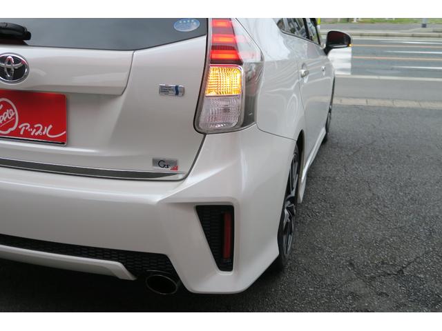 プリウスアルファ Sツーリングセレクション・G’s LEDヘッドランプ ローダウンスプリング 18インチアルミ スポーツシート 社外ナビ フルセグTV バックカメラ スペアキー有(28枚目)