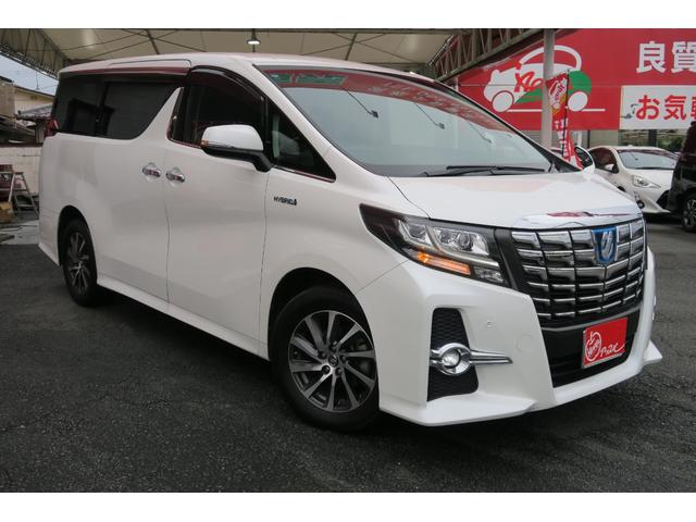 アルファードハイブリッド SR 純正後席ディスプレイ 純正9インチナビ LEDヘッドランプ パワーバックドア 両側パワースライドドア LEDヘッドランプ 前席パワーシート クルーズコントロール スペアタイヤ バックカメラ(5枚目)