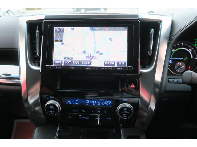 アルファードハイブリッド SR 純正後席ディスプレイ 純正9インチナビ LEDヘッドランプ パワーバックドア 両側パワースライドドア LEDヘッドランプ 前席パワーシート クルーズコントロール スペアタイヤ バックカメラ(10枚目)