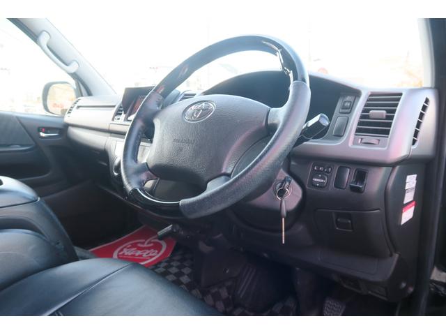 ハイエースバン ロングスーパーGL 買取車ダイレクト販売 フルシートカバー HID 社外コンビステアリング 社外15インチアルミ キーレス(4枚目)