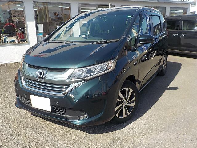フリードハイブリッド ハイブリッドＥＸ☆半革シート☆コーナソナー☆６人乗☆禁煙車☆　純正ナビ☆ＤＶＤ再生☆ＣＤ録音☆Ｉｐｏｄ接続☆ＵＳＢ＆ＢＴｏｏｔｈ☆バックカメラ☆ナビ連動ＥＴＣ☆前後ドラレコ☆ミラー＆ワイパーヒーター☆ハーフレザー＆ヒーター☆コーナーソナー☆両パワスラ☆（3枚目）