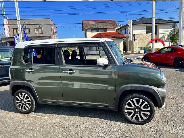 ハスラー Ｊスタイル２ターボ☆ツートンカラー☆全方位Ｍ☆走行１．９万ｋ　ツートンカラー☆ターボ☆半革シート☆ナビ☆Ｂｌｕｅｔｏｏｔｈ☆バックカメラ☆ＥＴＣ☆ドラレコ☆軽減ブレーキ☆車線逸脱警報☆前後誤発進抑制☆オートリトラミラー☆ＬＥＤオートライト☆走行１．９万☆試乗ＯＫ（6枚目）
