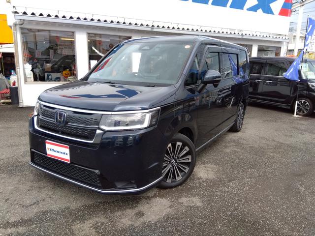 ステップワゴン ｅ：ＨＥＶスパーダ☆プレミアム☆１１型ナビ☆後席１０型モニタ　純正１１型ナビ・スマフォ連携Ａｐｐｌｅ＆Ａｎｄｒｏｉｄ・ホンダトータルケア対応・後席１０型フリップ・ナビ連動前後ドラレコ＆ＥＴＣ・全方位カメラ・ハーフレザー前後ヒーター・コーナーソナー・運転支援（2枚目）