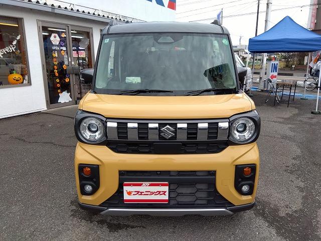 スペーシアギア HV-XZ☆現行型☆ツートンカラー☆9型ナビ☆走行0.2万☆ 現行型☆スマフォ連携9型ナビ☆AppleCar&Android対応☆Bluetooth☆全方位カメラ☆前席&ハンドルヒーター☆操舵支援☆LEDオートハイビーム☆オットマン☆走行0.2万☆試乗出来ます☆(3枚目)