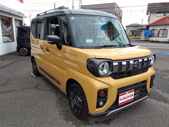 スペーシアギア HV-XZ☆現行型☆ツートンカラー☆9型ナビ☆走行0.2万☆ 現行型☆スマフォ連携9型ナビ☆AppleCar&Android対応☆Bluetooth☆全方位カメラ☆前席&ハンドルヒーター☆操舵支援☆LEDオートハイビーム☆オットマン☆走行0.2万☆試乗出来ます☆(4枚目)