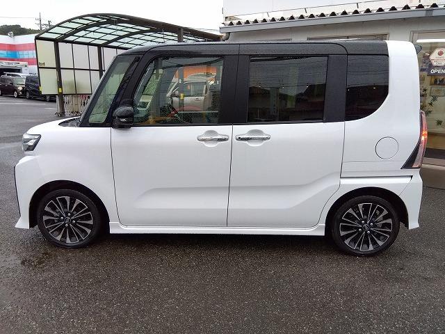 タント カスタムＲＳ☆ツートンカラー☆修復無☆評価４．５点☆禁煙車☆　ワイドナビ・ＤＶＤ再生・ＢＴｏｏｔｈ・Ｂカメラ・ハーフレザー＆ヒーター・クリアランスソナー・スマートアシスト・レーンディパーチャー・電子パーキング・ＬＥＤオートハイビーム・両パワスラ・ツートンカラー（5枚目）