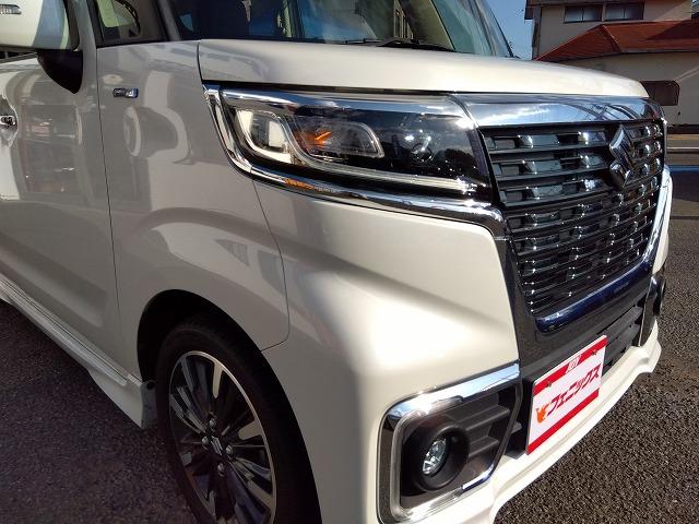 スペーシアカスタム ハイブリッドＸＳターボ☆８型ナビ☆修復歴無し☆禁煙車☆　８インチナビ・ＤＶＤ再生・ＣＤ録音・ＢＴｏｏｔｈ・Ｂカメラ・ＥＴＣ・前後ドラレコ・ハーフレザー＆ヒータ・パドルシフト・レーダーブレーキ・クルーズコント・ＬＥＤオートハイビーム・ＬＥＤフォグ・後方ソナー（20枚目）