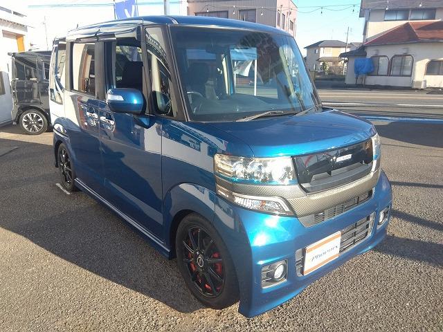 Ｎ－ＢＯＸカスタム Ｇ・ターボＡパッケージ☆ＴＥＩＮ車高調☆後席モニタ☆禁煙車☆　純正ナビ・ＤＶＤ再生・ＣＤ録音・Ｉｐｏｄ接続・ＵＳＢ＆ＢＴｏｏｔｈ・Ｂカメラ・純正後席フリップダウン・ＴＥＩＮ車高調・マナレイ１５インチアルミ・パドルシフト・クルーズコント・ＣＴＢＡ衝突軽減（4枚目）