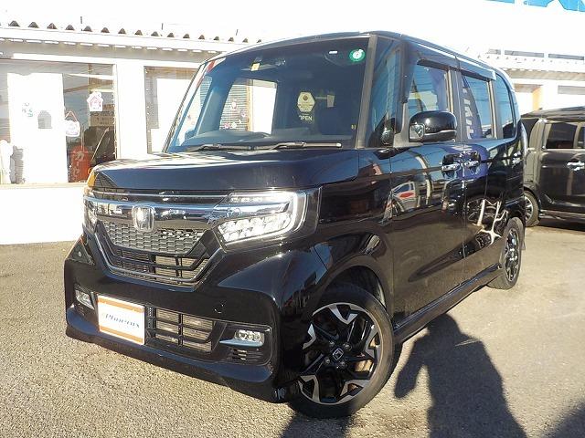 Ｎ－ＢＯＸカスタム Ｇ・Ｌターボホンダセンシング☆純正ナビ・修復歴無し☆　純正ナビ・ＤＶＤ再生・Ｂｔｏｏｔｈ・Ｂカメラ・ＥＴＣ・ドラレコ・ハーフレザー＆ヒーター・パドルシフト・衝突軽減・レーダークルーズ＆操舵支援・両パワスラ・ＬＥＤオートハイビーム（2枚目）