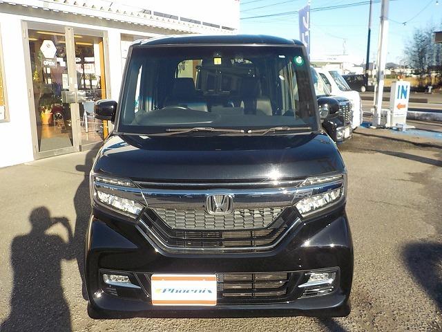 Ｎ－ＢＯＸカスタム Ｇ・Ｌターボホンダセンシング☆純正ナビ・修復歴無し☆　純正ナビ・ＤＶＤ再生・Ｂｔｏｏｔｈ・Ｂカメラ・ＥＴＣ・ドラレコ・ハーフレザー＆ヒーター・パドルシフト・衝突軽減・レーダークルーズ＆操舵支援・両パワスラ・ＬＥＤオートハイビーム（3枚目）