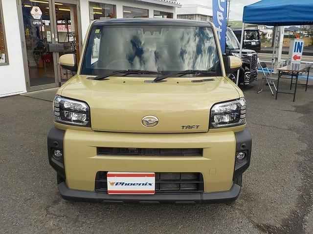 タフト Ｇターボ☆前席ヒーター☆スマートアシスト☆修復無し☆禁煙車☆　社外ナビ・ＤＶＤ再生・ＵＳＢ＆ＢＴｏｏｔｈ接続・バックカメラ・ＥＴＣ・前席ヒーター・クリアランスソナー・スマートアシスト・レーダークルーズ・ＬＥＤオートハイビーム・ＬＥＤフォグ・スカイフィールトップ（3枚目）