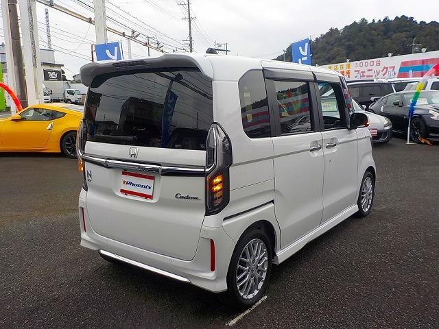 Ｎ－ＢＯＸカスタム Ｌターボ☆純正ナビ☆半革シート☆修復歴無し☆禁煙車☆　純正ナビ・ＤＶＤ再生・ＣＤ録音・Ｉｐｏｄ接続・ＵＳＢ＆ＢＴｏｏｔｈ・ＥＴＣ・ナビ連動前後ドラレコ・ハーフレザー＆ヒーター・コーナーソナー・パドルシフト・レーダークルーズ操舵支援・ＬＥＤオートハイビーム（6枚目）