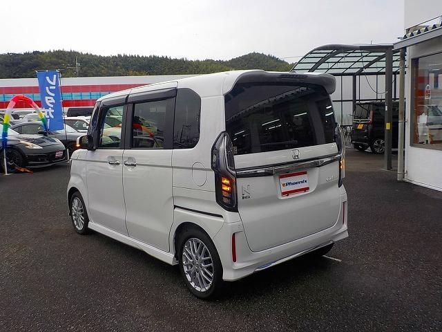 Ｎ－ＢＯＸカスタム Ｌターボ☆純正ナビ☆半革シート☆修復歴無し☆禁煙車☆　純正ナビ・ＤＶＤ再生・ＣＤ録音・Ｉｐｏｄ接続・ＵＳＢ＆ＢＴｏｏｔｈ・ＥＴＣ・ナビ連動前後ドラレコ・ハーフレザー＆ヒーター・コーナーソナー・パドルシフト・レーダークルーズ操舵支援・ＬＥＤオートハイビーム（8枚目）
