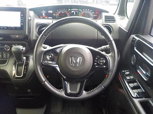 Ｎ－ＢＯＸカスタム Ｌターボ☆純正ナビ☆半革シート☆修復歴無し☆禁煙車☆　純正ナビ・ＤＶＤ再生・ＣＤ録音・Ｉｐｏｄ接続・ＵＳＢ＆ＢＴｏｏｔｈ・ＥＴＣ・ナビ連動前後ドラレコ・ハーフレザー＆ヒーター・コーナーソナー・パドルシフト・レーダークルーズ操舵支援・ＬＥＤオートハイビーム（11枚目）