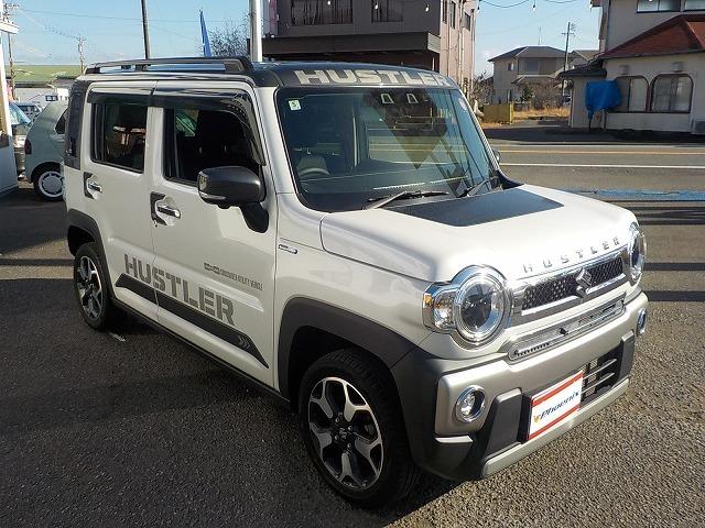 ハスラー Ｊスタイルターボ☆８型ナビ☆全方位カメラ☆修復無☆禁煙車☆　純正８型ナビ・ＤＶＤ再生・ＣＤ録音・Ｉｐｏｄ接続・ＵＳＢ＆ＢＴｏｏｔｈ・ＥＴＣ・全方位カメラ・前席ヒーター・後方ソナー・レーダークルーズ＆操舵支援・ＬＥＤオートハイビーム・タフスタイル用デカール仕様（5枚目）