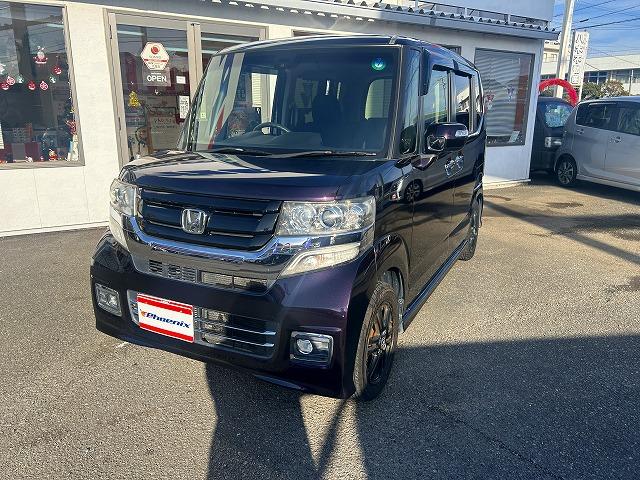 Ｎ－ＢＯＸカスタム ＳＳブラックスタイルパック☆ＣＴＢＡ☆後期モデル☆禁煙車☆　社外ナビ・ＤＶＤ再生・ＣＤ録音・Ｉｐｏｄ接続・ＵＳＢ＆ＢＴｏｏｔｈ・ＥＴＣ・前席＆ミラーヒーター・ＣＴＢＡ・オプション後席スライドシート付・ＨＩＤオートライト・車速連動ワイパー・後期型（3枚目）