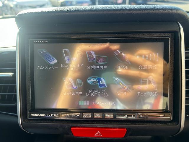 Ｎ－ＢＯＸカスタム ＳＳブラックスタイルパック☆ＣＴＢＡ☆後期モデル☆禁煙車☆　社外ナビ・ＤＶＤ再生・ＣＤ録音・Ｉｐｏｄ接続・ＵＳＢ＆ＢＴｏｏｔｈ・ＥＴＣ・前席＆ミラーヒーター・ＣＴＢＡ・オプション後席スライドシート付・ＨＩＤオートライト・車速連動ワイパー・後期型（27枚目）