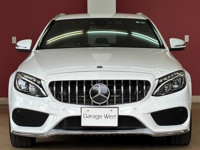 Ｃクラスステーションワゴン Ｃ２２０ｄ　ステーションワゴン　スポーツ本革仕様　ＡＣＣ・レーンアシスト・衝突軽減ブレーキ・ブラインドスポット警告・パナメリカーナグリル・ＨＵＤ・黒革シート・地デジ付純正ナビ・バックカメラ・リアエアサス新品交換・電動リアゲート・ドラレコ・ＥＴＣ（2枚目）