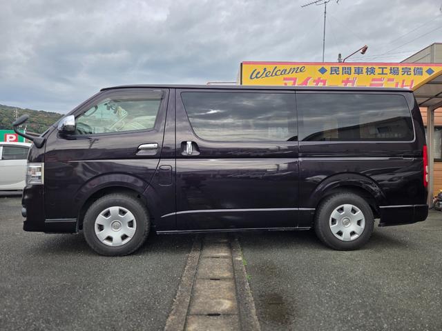 ハイエースバン ロングスーパーＧＬプライムセレ　ロングスーパーＧＬプライムセレクション　ディーゼルターボ　５ドア　５人乗り　ＡＴ　フォグ　キーレス　電動格納ミラー　Ｗエアコン　オートエアコン　ＴＶ　Ｂカメラ　　ＥＴＣ　タイベル交換歴有　ＨＩＤ（5枚目）
