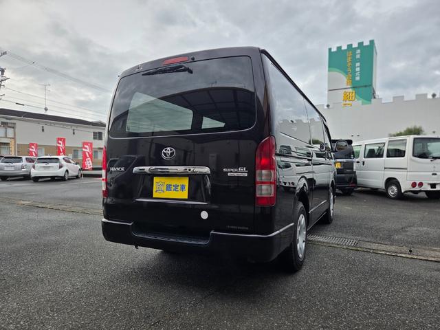 ハイエースバン ロングスーパーＧＬプライムセレ　ロングスーパーＧＬプライムセレクション　ディーゼルターボ　５ドア　５人乗り　ＡＴ　フォグ　キーレス　電動格納ミラー　Ｗエアコン　オートエアコン　ＴＶ　Ｂカメラ　　ＥＴＣ　タイベル交換歴有　ＨＩＤ（9枚目）
