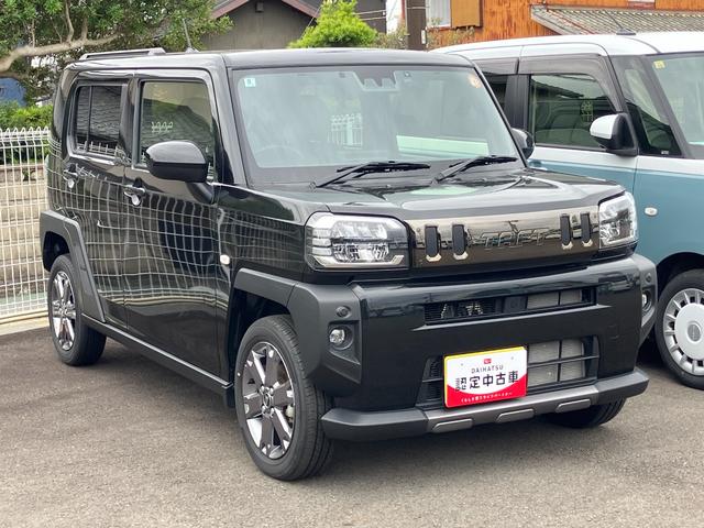 タフト Gターボ ダーククロムベンチャー 15インチアルミホイール オートレベリング機能付フルLEDヘッドランプ LEDフォグランプ 本革巻ステアリングホイール 本革巻インパネセンターシフト(4枚目)