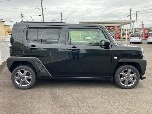 タフト Gターボ ダーククロムベンチャー 15インチアルミホイール オートレベリング機能付フルLEDヘッドランプ LEDフォグランプ 本革巻ステアリングホイール 本革巻インパネセンターシフト(6枚目)