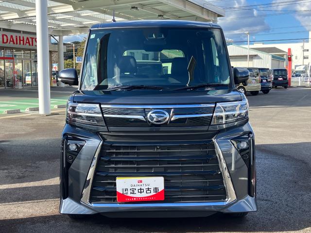 タント カスタムＸ　１４インチアルミホイール　大型エアロバンパー　フルＬＥＤヘッドランプ　オート格納式カラードドアミラー　両側パワースライドドア　キーフリーシステム　プッシュボタンスタート（2枚目）