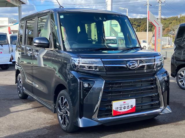 タント カスタムＸ　１４インチアルミホイール　大型エアロバンパー　フルＬＥＤヘッドランプ　オート格納式カラードドアミラー　両側パワースライドドア　キーフリーシステム　プッシュボタンスタート（3枚目）