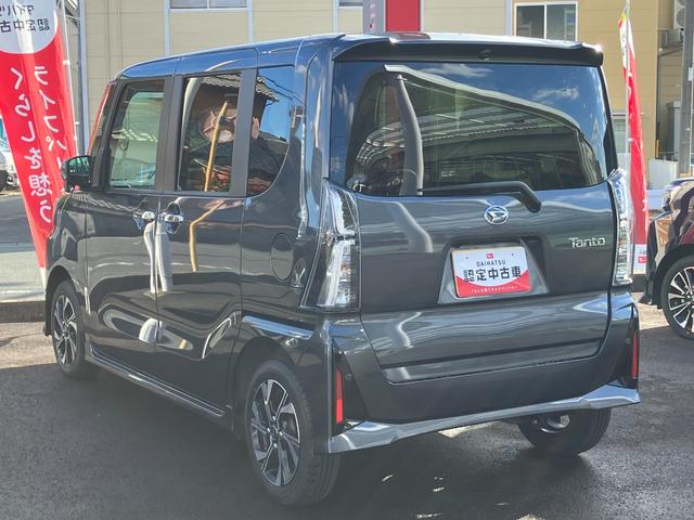 タント カスタムＸ　１４インチアルミホイール　大型エアロバンパー　フルＬＥＤヘッドランプ　オート格納式カラードドアミラー　両側パワースライドドア　キーフリーシステム　プッシュボタンスタート（6枚目）