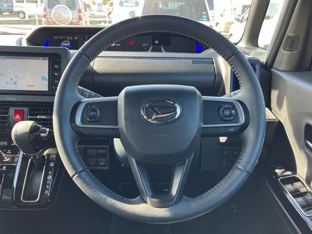 タント カスタムRSスタイルセレクション 15インチアルミホイール キーフリーシステム プッシュボタンスタート オートエアコン(プッシュ式) フルLEDヘッドランプ オート格納式カラードドアミラー 本革巻ステアリングホイール(25枚目)