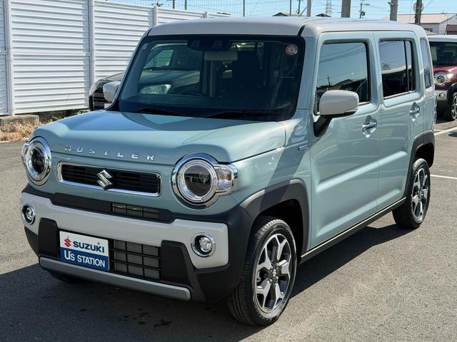 ハスラー ＨＹＢＲＩＤ　Ｘターボ　３型　オートライト　プッシュスタート　シートヒーター　オートエアコン　禁煙車　スズキセーフティーサポート　衝突被害軽減システム　アイドリングストップ　横滑り防止機能　衝突安全ボディ　盗難防止システム（2枚目）
