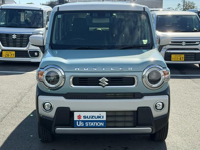 ハスラー ＨＹＢＲＩＤ　Ｘターボ　３型　オートライト　プッシュスタート　シートヒーター　オートエアコン　禁煙車　スズキセーフティーサポート　衝突被害軽減システム　アイドリングストップ　横滑り防止機能　衝突安全ボディ　盗難防止システム（3枚目）