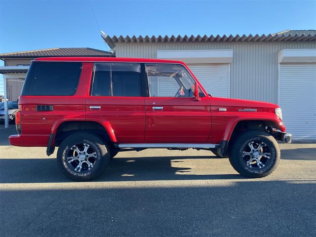 ランドクルーザープラド EXワイド EXワイド 2.4Lディーゼルターボ 5人乗り 1ナンバー登録車輛 サンルーフ リフトアップ 16インチアルミ 265/75R16ジオランダーAT-S ナビ フルセグTV ETC A/C修理済(5枚目)