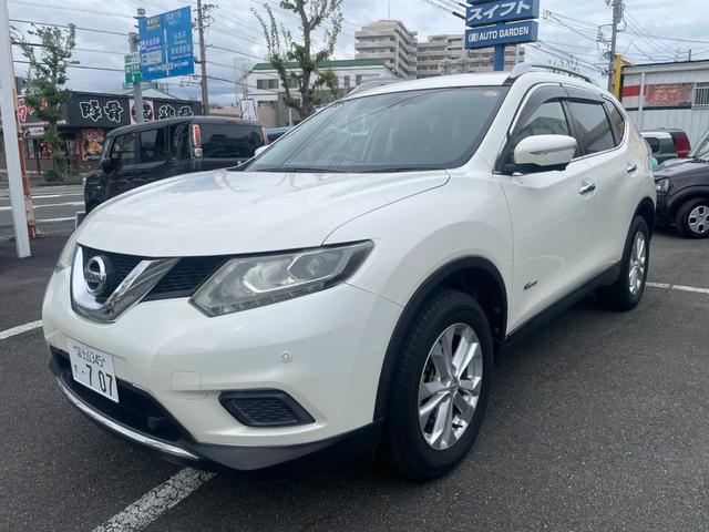 エクストレイル ２０Ｘ　ハイブリッド　エマージェンシーブレーキＰ　修復歴無し　保証付き　走行８．７万キロ　ナビＴＶ　ＥＴＣ　電動トランク　オートクルーズ　ハーフレザー　ＬＥＤヘッドライト　シートヒーター　キーレス（3枚目）