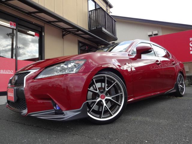 ＧＳ ＧＳ４５０ｈ　Ｆスポーツ　★サンルーフ★マーベリック２０インチＡＷ★ＨＫＳ車高調キットローダウン★ＴＲＤフルエアロ★ＴＲＤ４本出しマフラー★赤革★マークレビンソン★３眼ＬＥＤヘッドライト★純正ワイドナビ★フルセグ★ＤＶＤ★ＢＴ（2枚目）