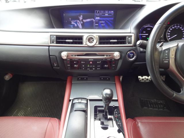ＧＳ ＧＳ４５０ｈ　Ｆスポーツ　★サンルーフ★マーベリック２０インチＡＷ★ＨＫＳ車高調キットローダウン★ＴＲＤフルエアロ★ＴＲＤ４本出しマフラー★赤革★マークレビンソン★３眼ＬＥＤヘッドライト★純正ワイドナビ★フルセグ★ＤＶＤ★ＢＴ（28枚目）