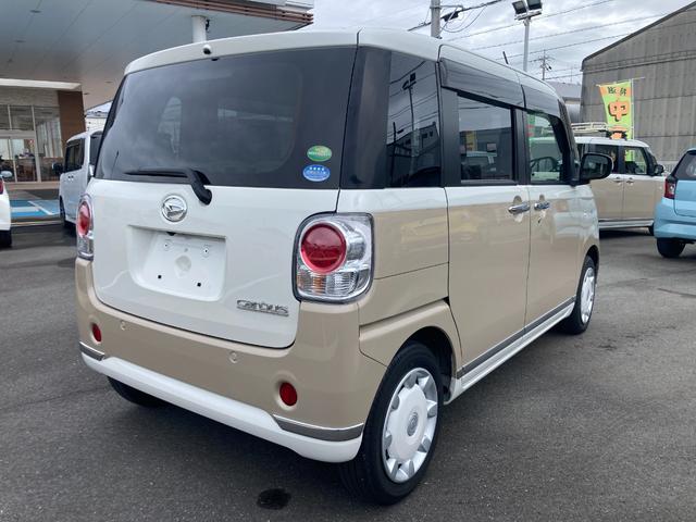ムーヴキャンバス Ｘメイクアップリミテッド　ＳＡＩＩＩ　１４インチフルホイールキャップ　キーフリーシステム　両側パワースライドドア　オートエアコン（プッシュ式）　オートライト　置きラクボックス（8枚目）