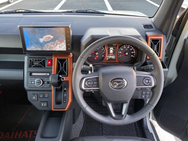 タフト Ｇ　ナビ付　ナビ　１５インチアルミホイール　オートレベリング機能付フルＬＥＤヘッドランプ　ＬＥＤフォグランプ　本革巻ステアリングホイール　本革巻インパネセンターシフト（16枚目）