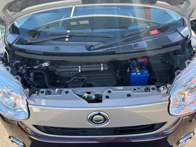 ムーヴキャンバス GブラックアクセントVS SAIII 雹害車 14インチフルホイールキャップ LEDヘッドランプ キーフリーシステム 両側パワースライドドア オートエアコン(プッシュ式) オートライト 置きラクボックス(52枚目)