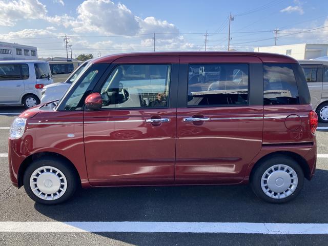 ムーヴキャンバス セオリーＸ　ナビ付　ナビ　１４インチフルホイールキャップ　キーフリーシステム　プッシュボタンスタート　ＵＶカットガラス　両側パワースライドドア　ハロゲンヘッドライト　ラゲージアンダーボックス（4枚目）