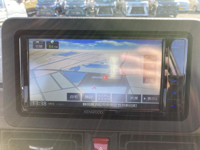 ムーヴキャンバス セオリーＸ　ナビ付　ナビ　１４インチフルホイールキャップ　キーフリーシステム　プッシュボタンスタート　ＵＶカットガラス　両側パワースライドドア　ハロゲンヘッドライト　ラゲージアンダーボックス（10枚目）