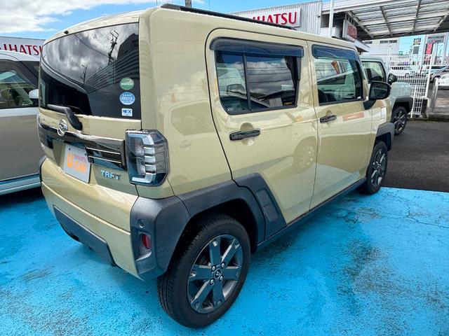 タフト Ｇ　１５インチアルミホイール　オートレベリング機能付フルＬＥＤヘッドランプ　ＬＥＤフォグランプ　本革巻ステアリングホイール　本革巻インパネセンターシフト　ＴＦＴカラーマルチインフォメーションディスプレイ（4枚目）