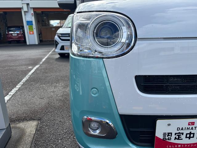 ムーヴキャンバス ストライプスＧ　１４インチフルホイールキャップ　ＬＥＤヘッドランプ　ＬＥＤフォグランプ　ホっとカップホルダー　両側パワースライドドア　キーフリーシステム　プッシュボタンスタート　ＵＶカットガラス（9枚目）