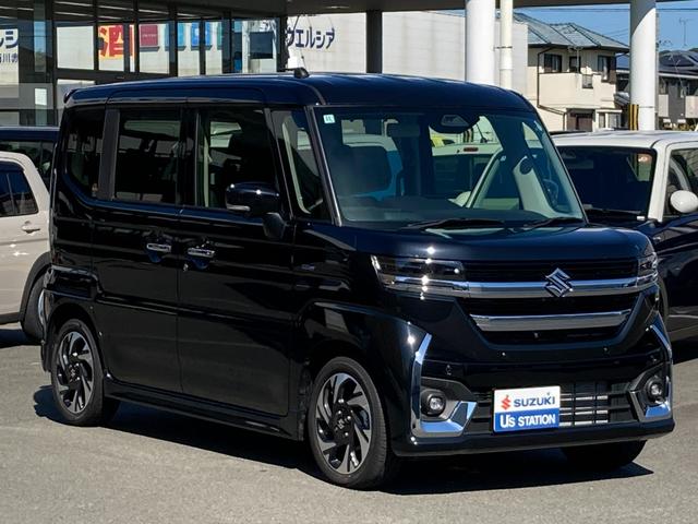スペーシアカスタム カスタム　ＨＹＢＲＩＤ　ＸＳターボ　ナビ　全方位カメラ　オートライト　Ｂｌｕｅｔｏｏｔｈ　スライドドア　純正ナビ　プッシュスタート　シートヒーター　オートエアコン　禁煙車　衝突被害軽減システム　横滑り防止機能　衝突安全ボディ　盗難防止システム（6枚目）