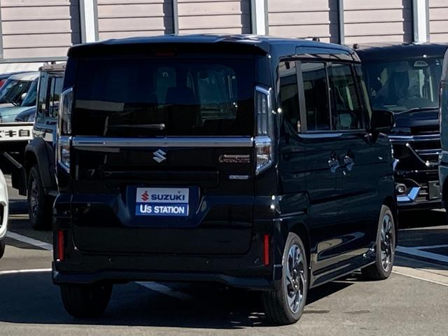 スペーシアカスタム カスタム　ＨＹＢＲＩＤ　ＸＳターボ　ナビ　全方位カメラ　オートライト　Ｂｌｕｅｔｏｏｔｈ　スライドドア　純正ナビ　プッシュスタート　シートヒーター　オートエアコン　禁煙車　衝突被害軽減システム　横滑り防止機能　衝突安全ボディ　盗難防止システム（12枚目）